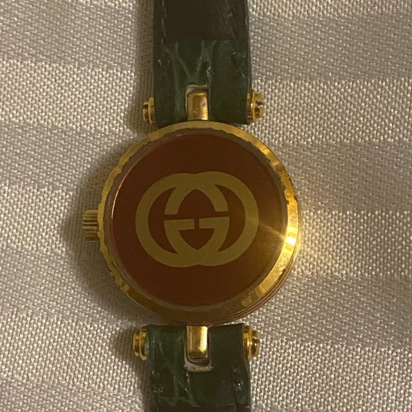 Gucci Watch Vintage Sherry Line 21mm Women\'s Gold X Green main image 9